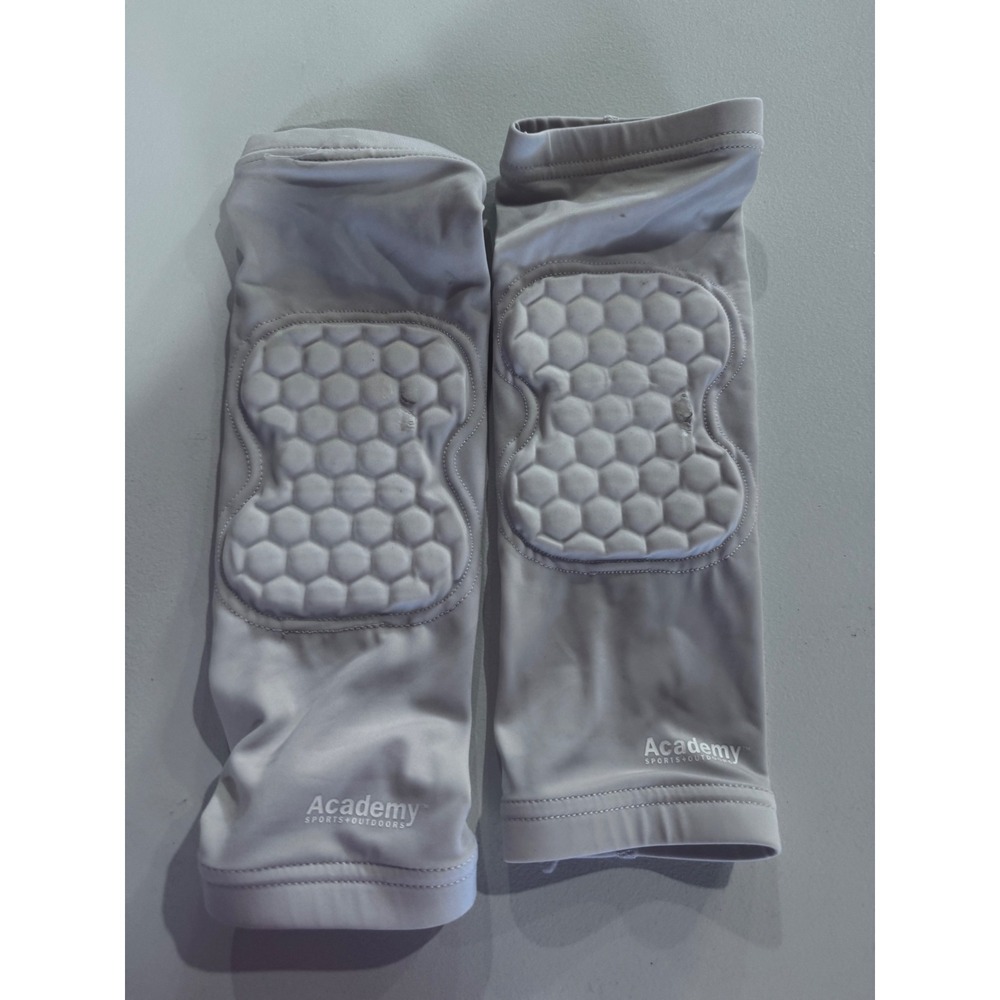 Academy Sports Outdoors Kids Padded Knee Sleeves White Honeycomb Compression